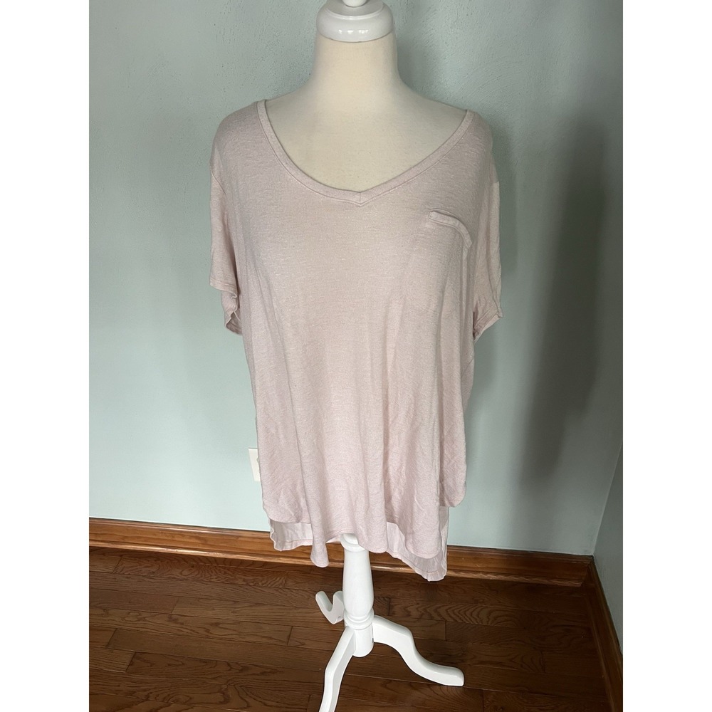 Ava & Viv Casual Loose Scoop Neck Top Streetwear Loungewear Sz 2XL XXL